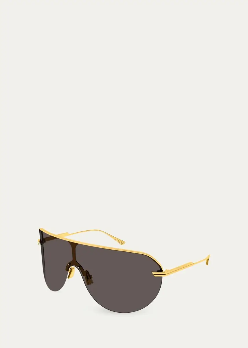 Bottega Veneta Ribbon 99MM Shield Sunglasses | Thumbnail 2