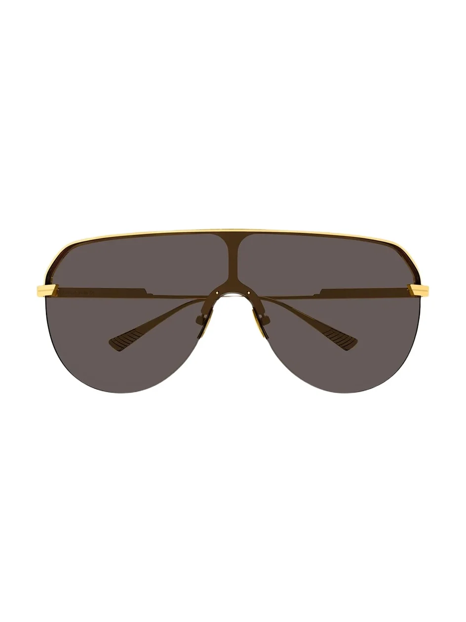 Bottega Veneta Ribbon 99MM Shield Sunglasses