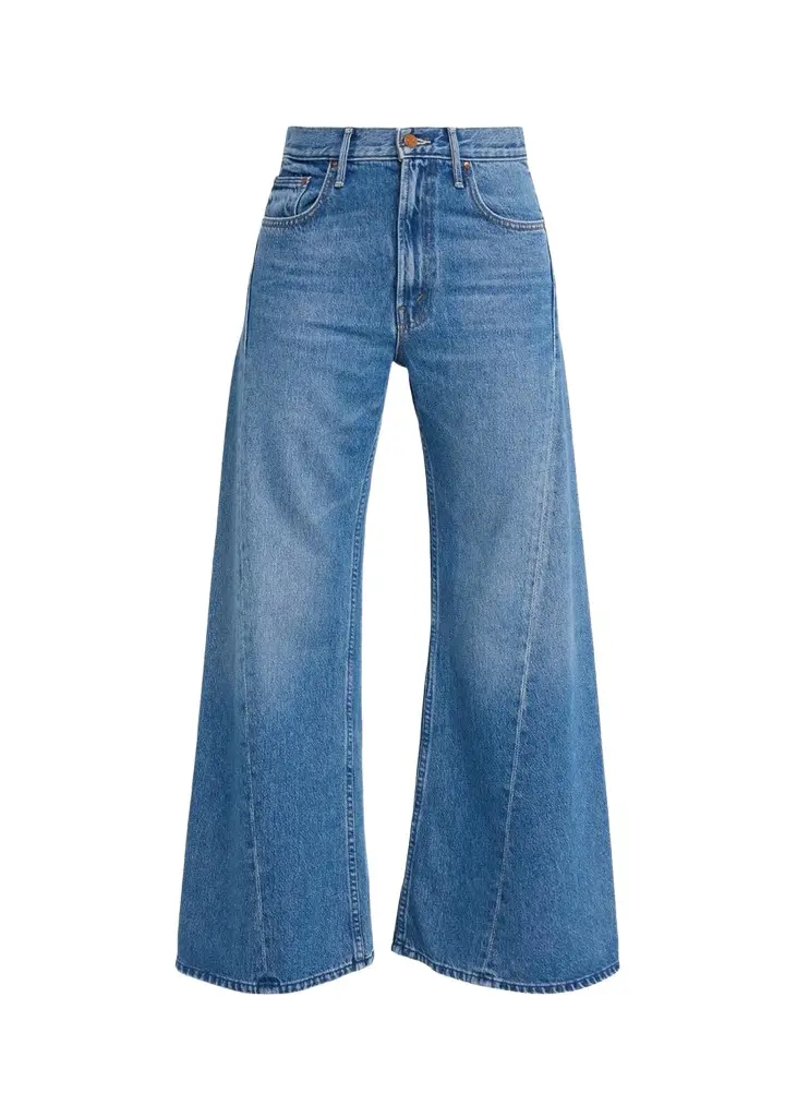 Mother Lil Lemon Twist Wide-Leg Jeans