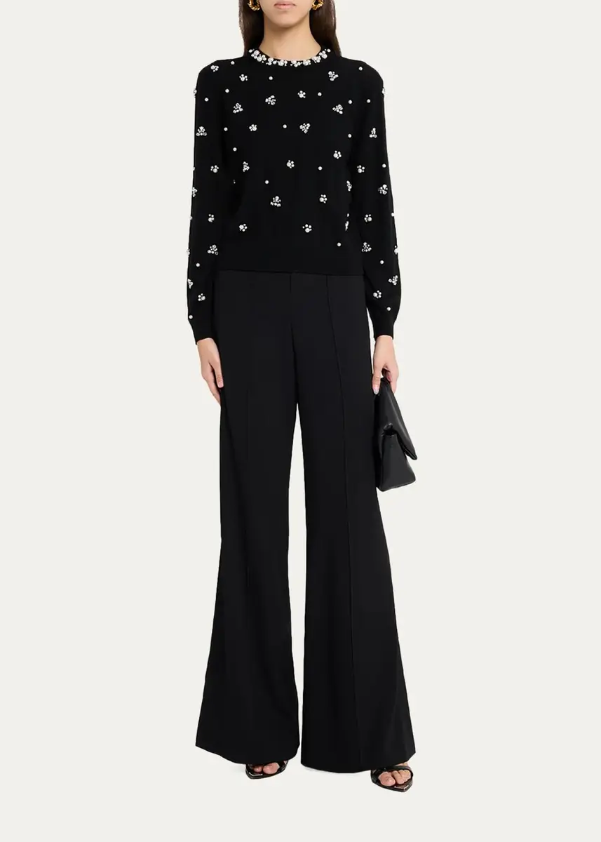 Alice + Olivia Carolee Embellished Crewneck Sweater | Thumbnail 2 Alice + Olivia Carolee Embellished Crewneck Sweater | Thumbnail 2