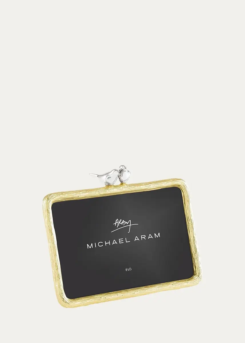 Michael Aram Lovebirds Silver & Gold Frame, 4" x 6" | Thumbnail 4 Michael Aram Lovebirds Silver & Gold Frame, 4" x 6" | Thumbnail 4