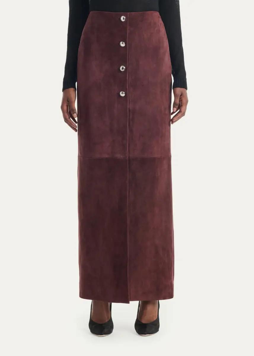 Altuzarra Pinkard Suede Maxi Skirt | Thumbnail 2 Altuzarra Pinkard Suede Maxi Skirt | Thumbnail 2