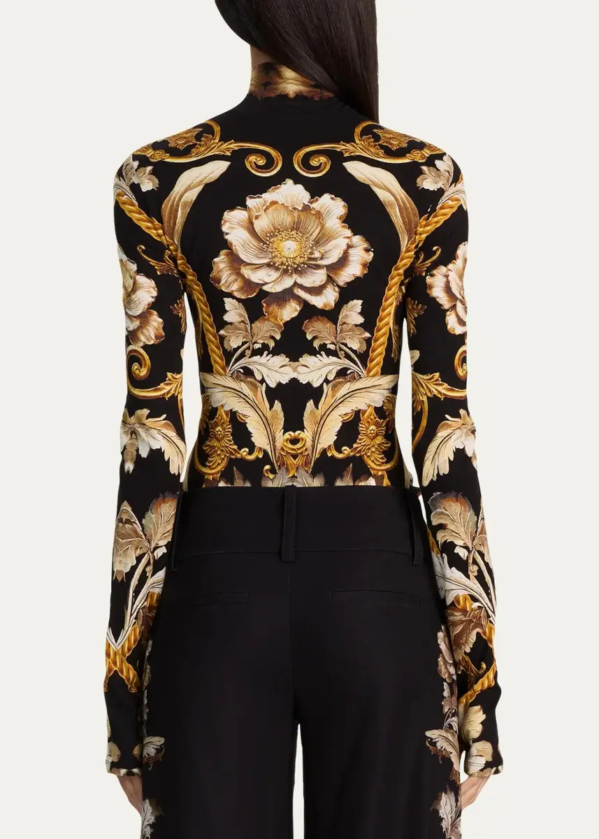 Alice + Olivia Delaina Turtleneck Top | Thumbnail 3 Alice + Olivia Delaina Turtleneck Top | Thumbnail 3