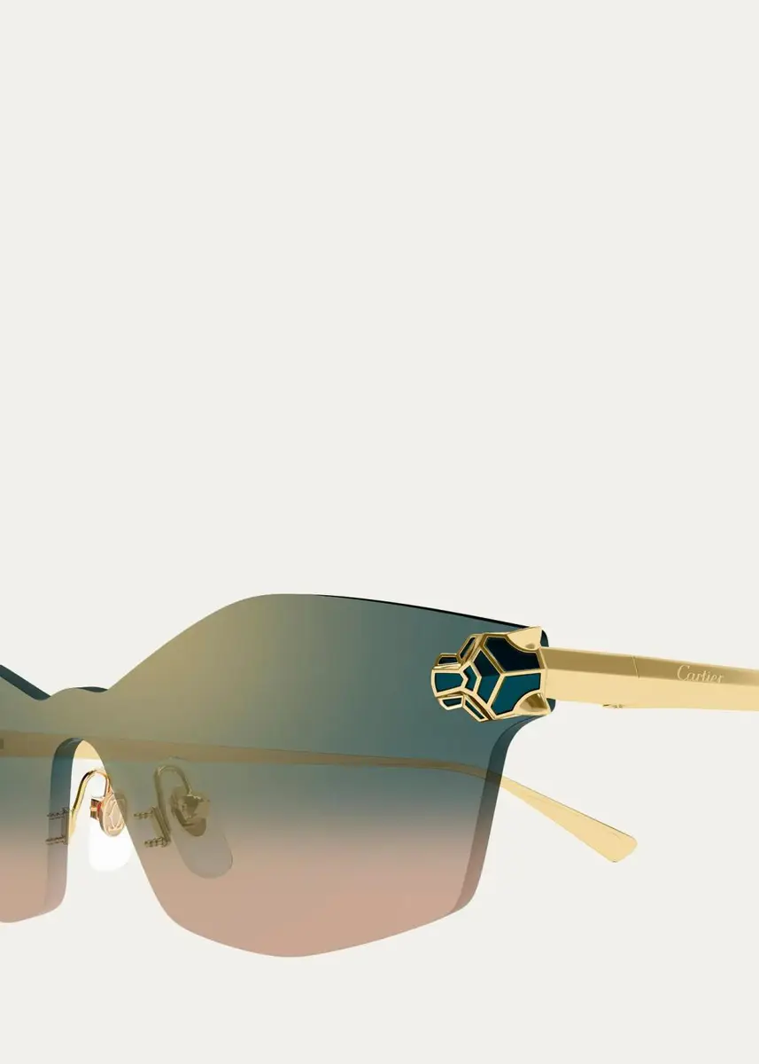 Cartier Panthère De 99MM Mask Sunglasses | Thumbnail 3 Cartier Panthère De 99MM Mask Sunglasses | Thumbnail 3