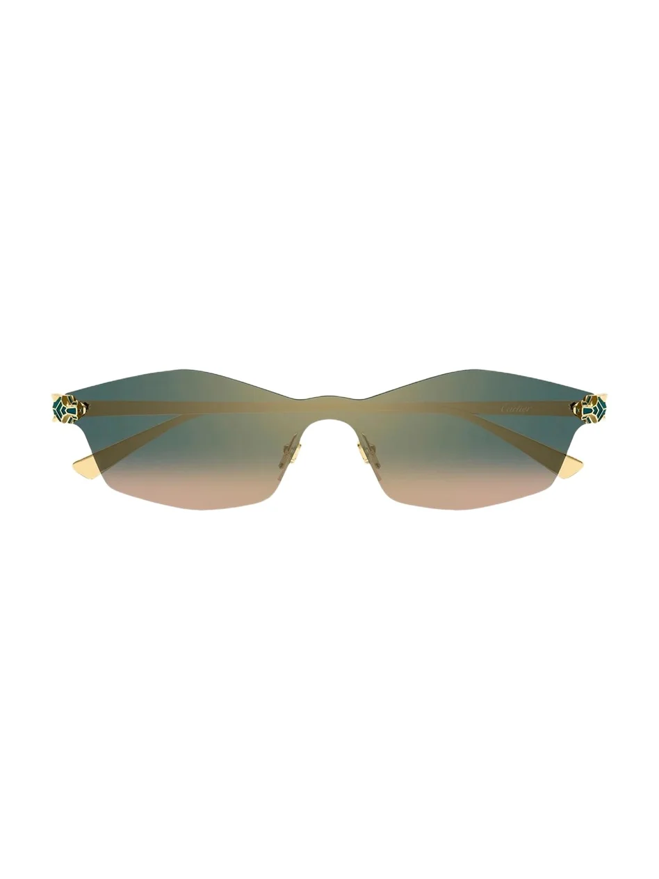 Cartier Panthère De 99MM Mask Sunglasses
