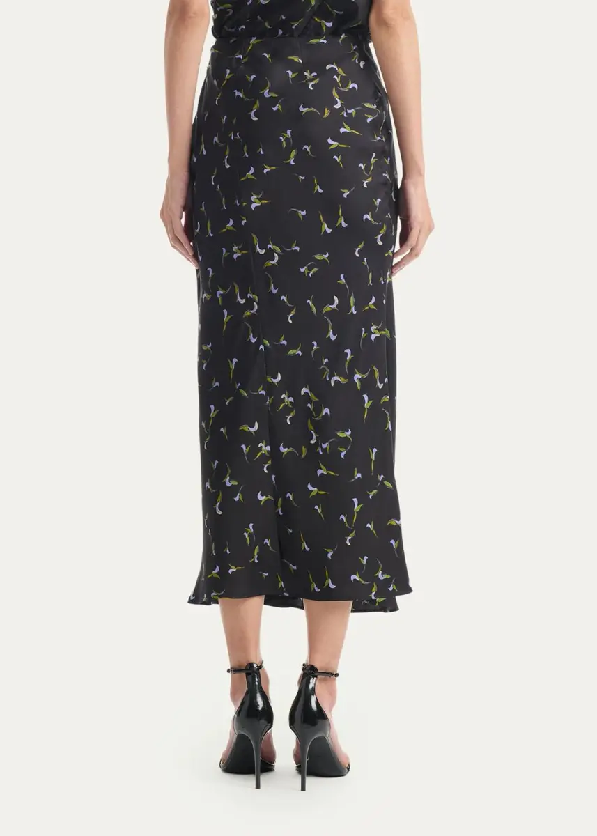 Altuzarra Casey Abstract-Print Silk Midi Skirt | Thumbnail 3 Altuzarra Casey Abstract-Print Silk Midi Skirt | Thumbnail 3