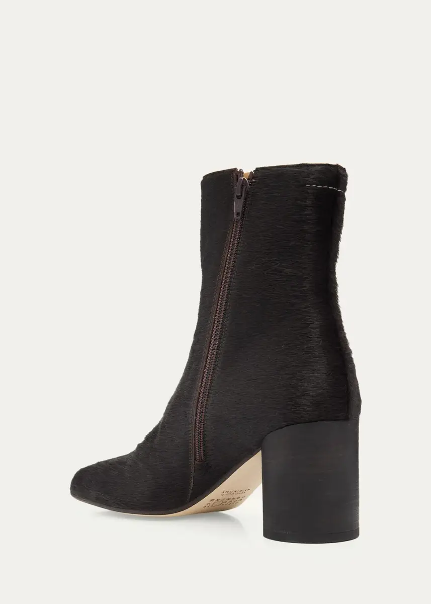 MM6 MAISON MARGIELA 80mm Calf Hair Ankle Boots | Thumbnail 4