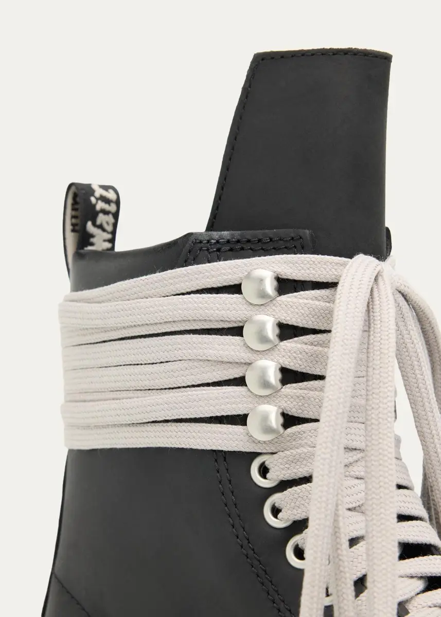 Dr. Martens x Rick Owens x Dr. Martens Quad Sole Steel-Toe Leather Boots | Thumbnail 3 Dr. Martens x Rick Owens x Dr. Martens Quad Sole Steel-Toe Leather Boots | Thumbnail 3