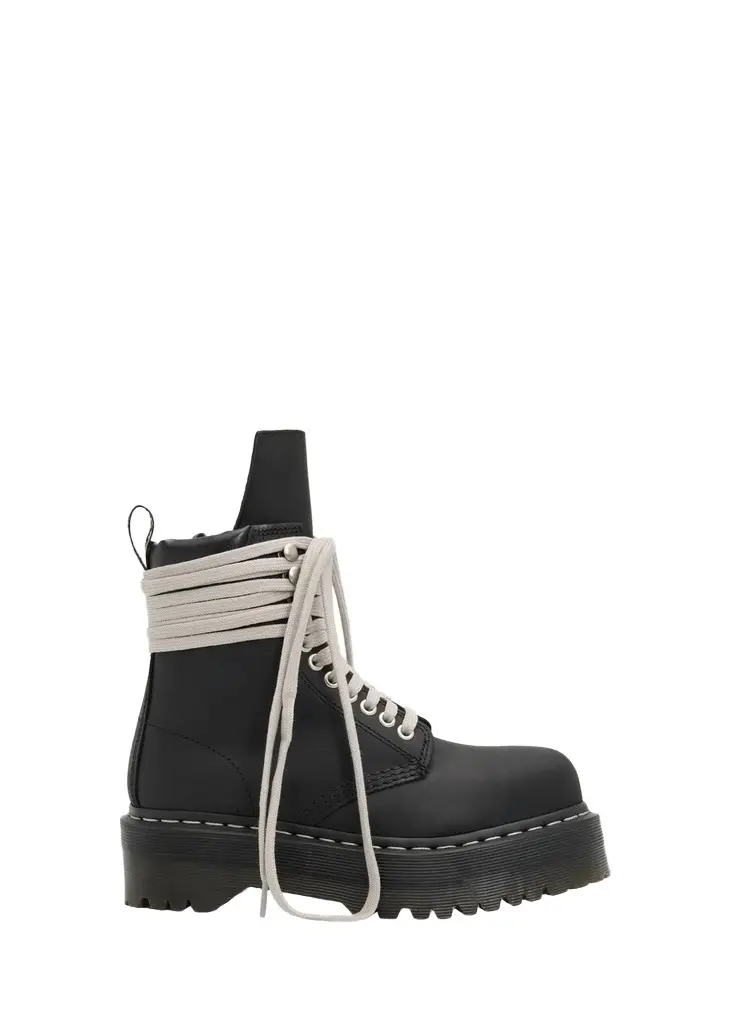 Dr. Martens x Rick Owens x Dr. Martens Quad Sole Steel-Toe Leather Boots