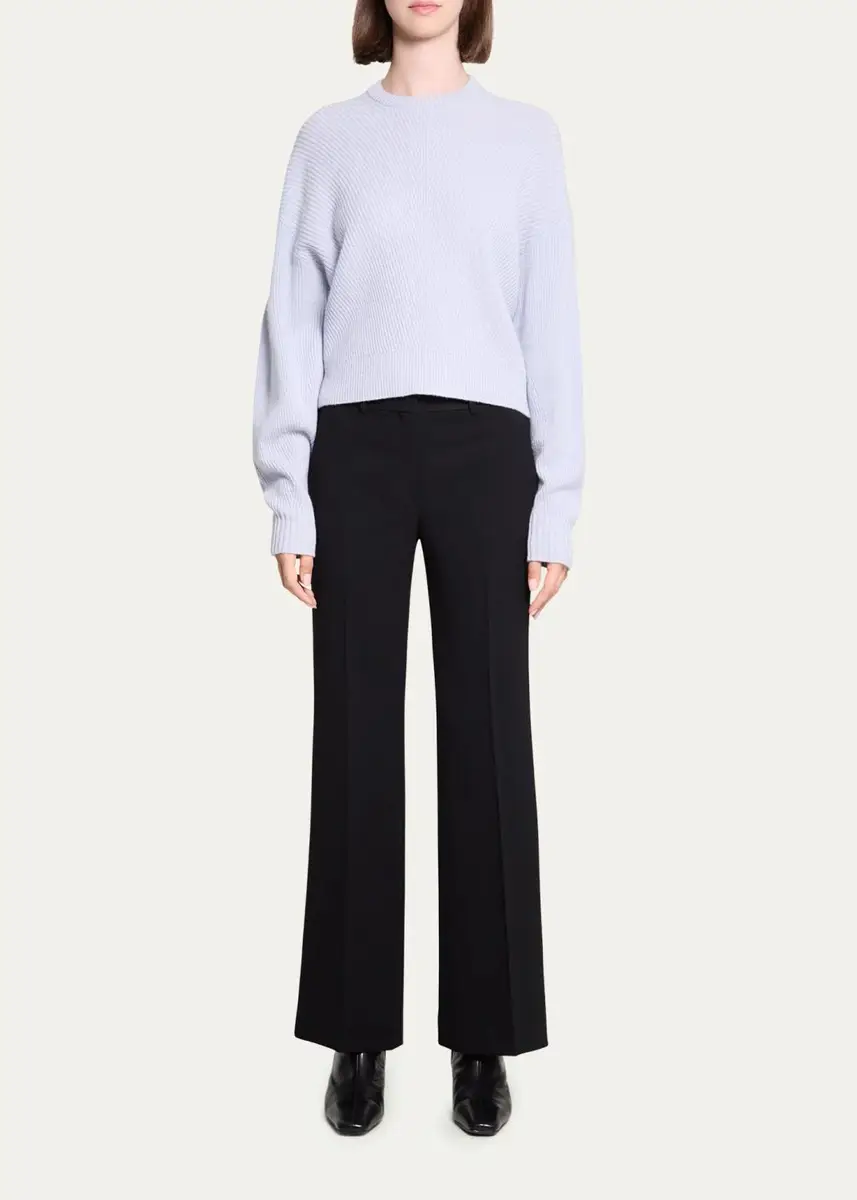Theory Ribbed Wool Crewneck Sweater | Thumbnail 2 Theory Ribbed Wool Crewneck Sweater | Thumbnail 2