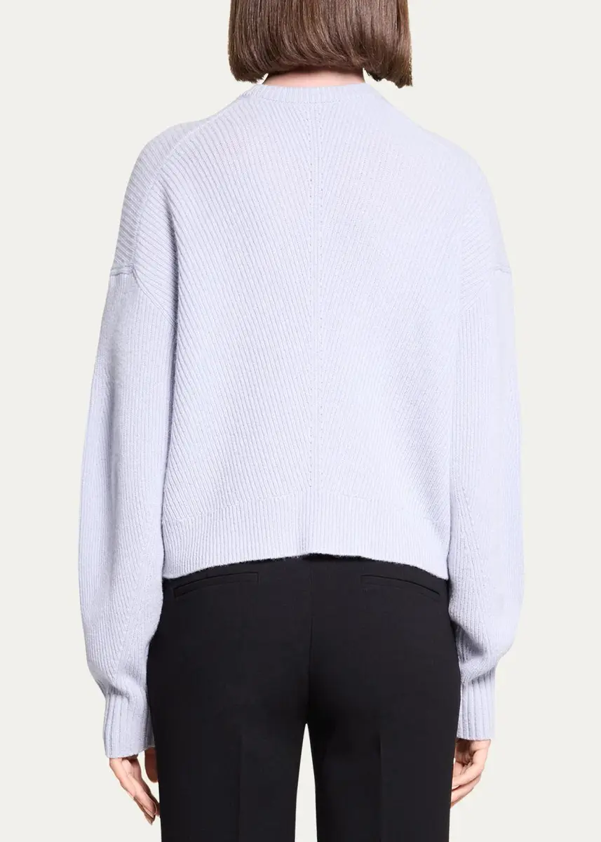 Theory Ribbed Wool Crewneck Sweater | Thumbnail 3 Theory Ribbed Wool Crewneck Sweater | Thumbnail 3