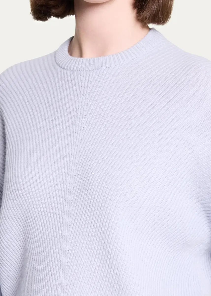 Theory Ribbed Wool Crewneck Sweater | Thumbnail 5 Theory Ribbed Wool Crewneck Sweater | Thumbnail 5