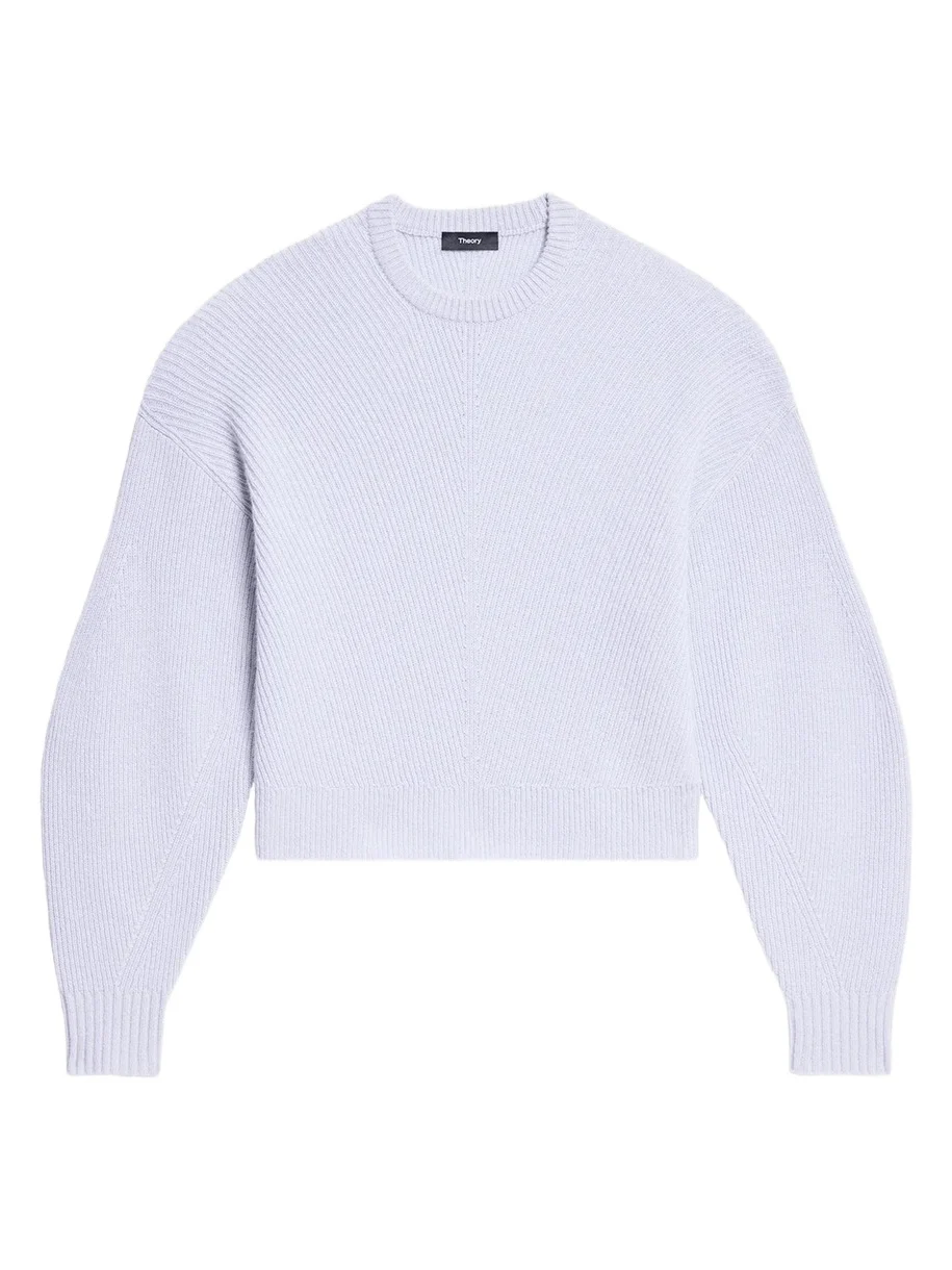 Ribbed Wool Crewneck Sweater