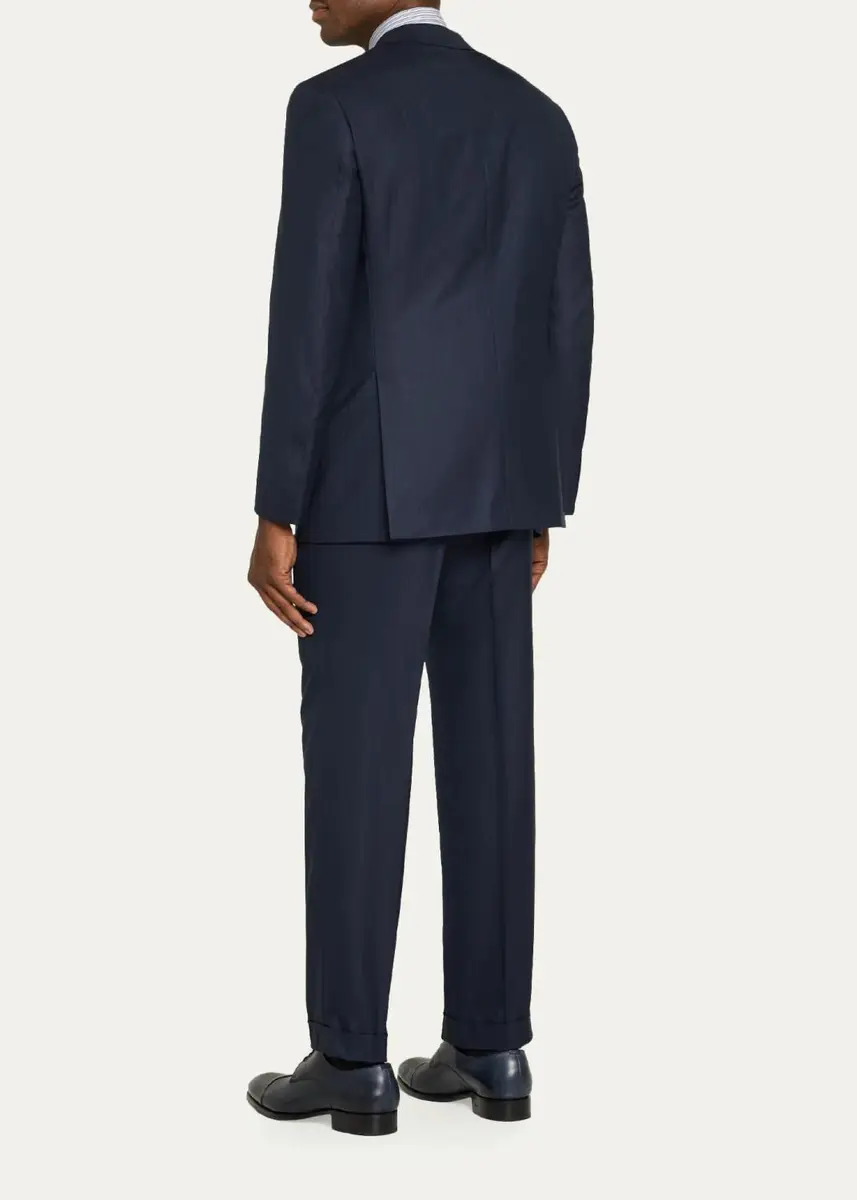 Brioni Men's Brunico Wool & Silk Herringbone Two-Piece Suit | Thumbnail 3 Brioni Men's Brunico Wool & Silk Herringbone Two-Piece Suit | Thumbnail 3