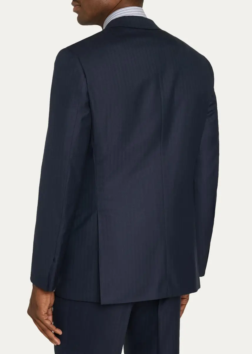 Brioni Men's Brunico Wool & Silk Herringbone Two-Piece Suit | Thumbnail 5 Brioni Men's Brunico Wool & Silk Herringbone Two-Piece Suit | Thumbnail 5