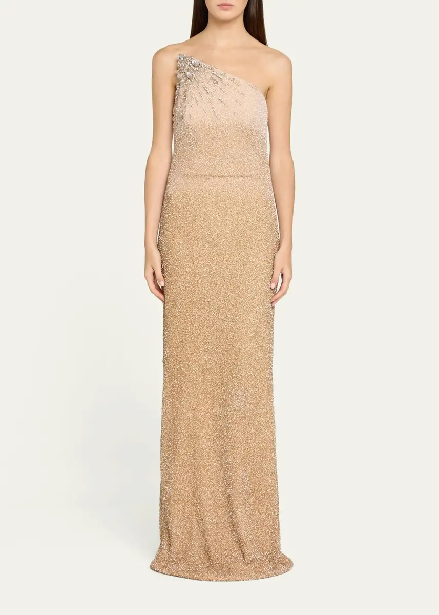 PAMELLA ROLAND Ombre Signature Sequined Strapless Column Gown | Thumbnail 2 PAMELLA ROLAND Ombre Signature Sequined Strapless Column Gown | Thumbnail 2
