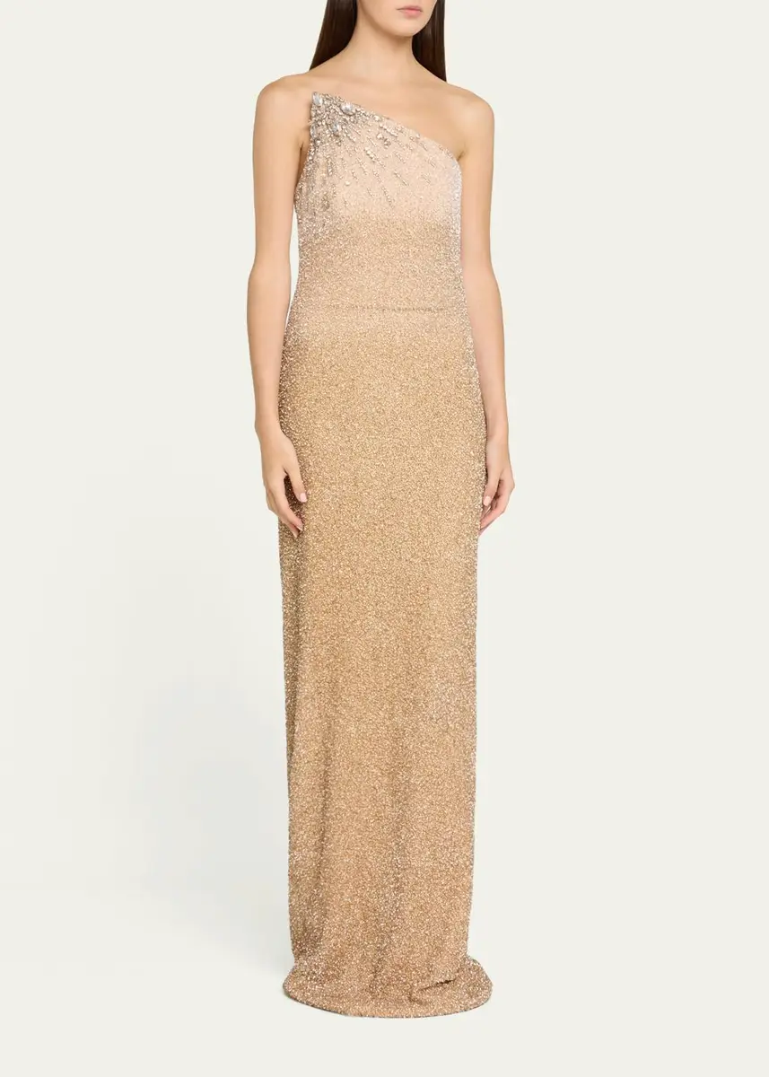 PAMELLA ROLAND Ombre Signature Sequined Strapless Column Gown | Thumbnail 4 PAMELLA ROLAND Ombre Signature Sequined Strapless Column Gown | Thumbnail 4
