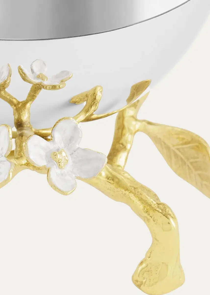 Michael Aram Lovebirds Silver & Gold Nut Bowl | Thumbnail 4