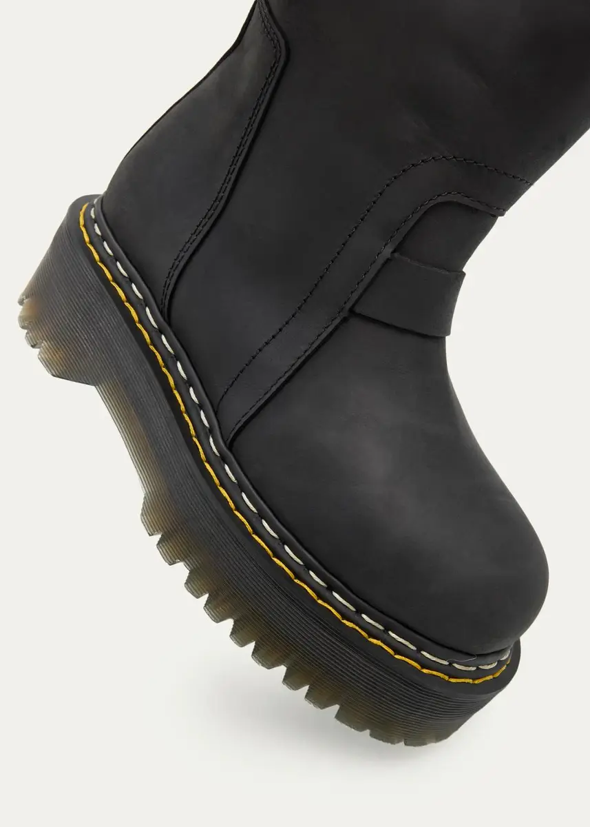 Dr. Martens x Rick Owens x Dr. Martens Quad Sole Pull-On Leather Boots | Thumbnail 3 Dr. Martens x Rick Owens x Dr. Martens Quad Sole Pull-On Leather Boots | Thumbnail 3