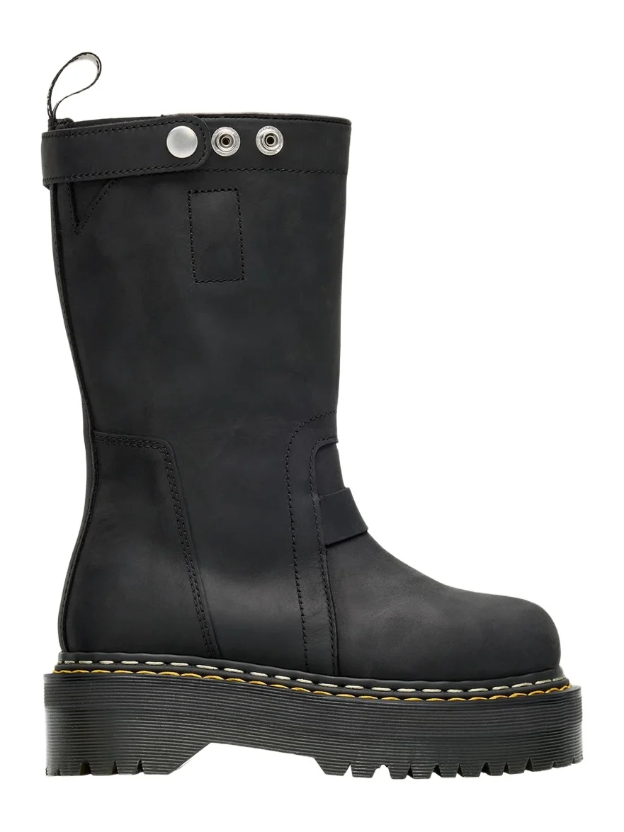 Dr. Martens x Rick Owens x Dr. Martens Quad Sole Pull-On Leather Boots