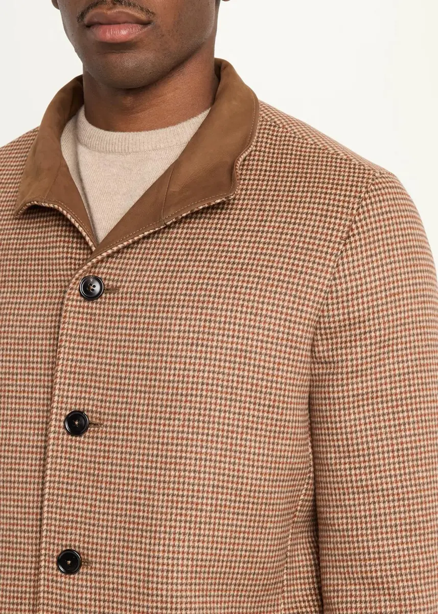 Zegna Men's Houndstooth Wool-Blend Jacket | Thumbnail 5