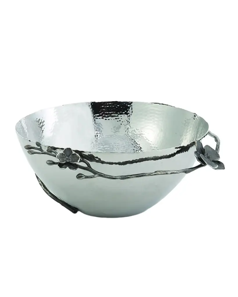 Large Black Orchid Bowl Large Black Orchid Bowl