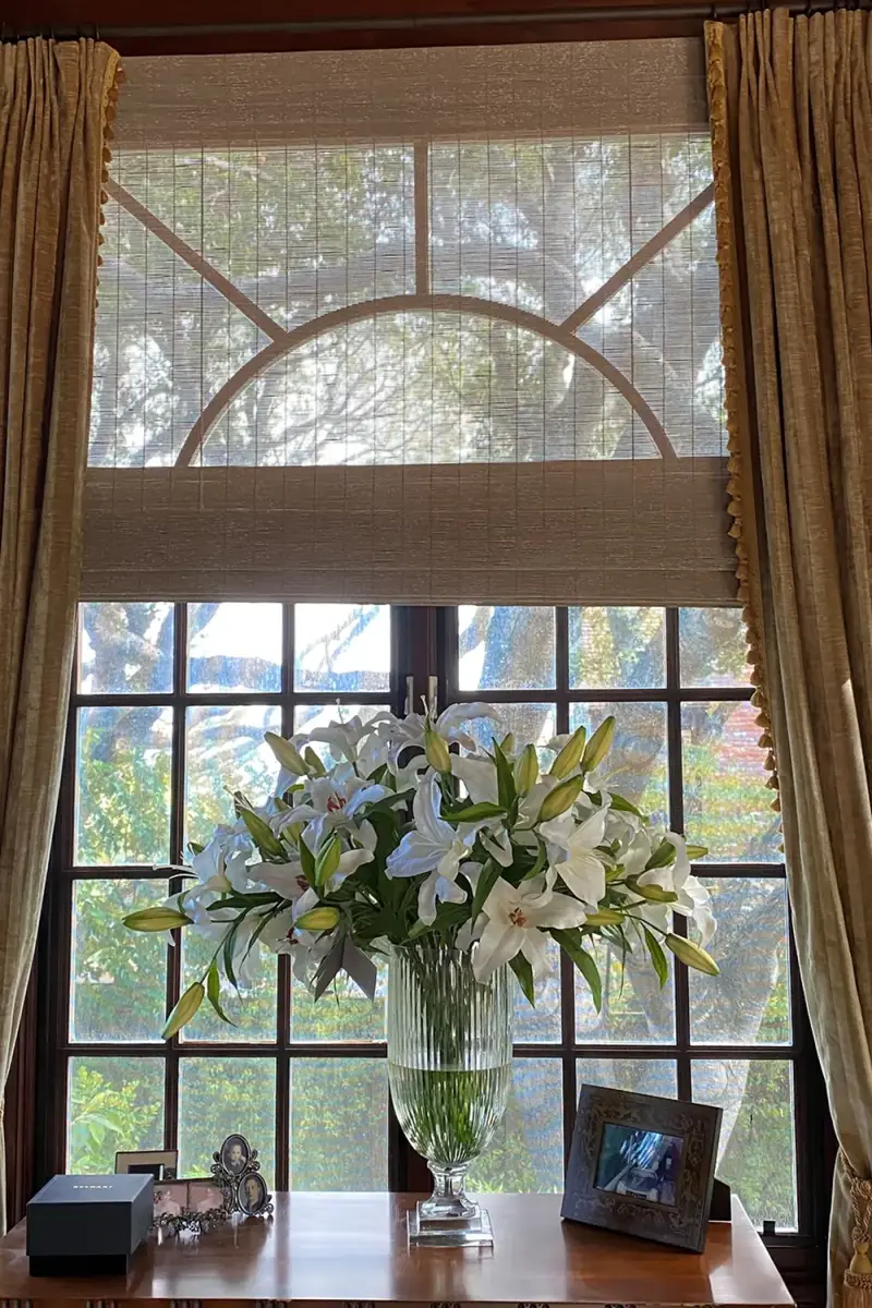 Winward Home Lily Casablanca in Stripe Cut Vase | Thumbnail 2 Winward Home Lily Casablanca in Stripe Cut Vase | Thumbnail 2