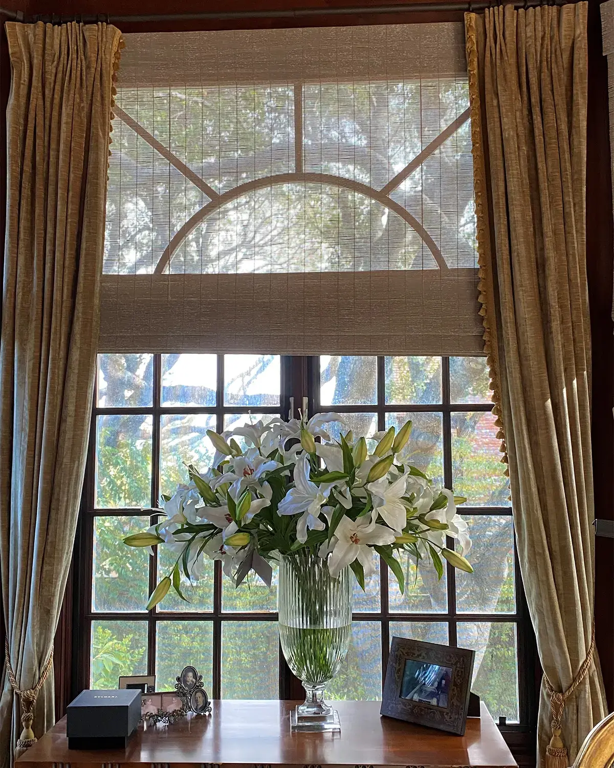 Winward Home Lily Casablanca in Stripe Cut Vase