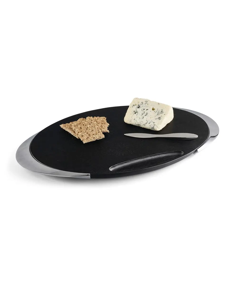 Nambé Noir Cheese Board with Knife | Thumbnail 2 Nambé Noir Cheese Board with Knife | Thumbnail 2