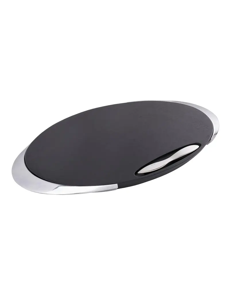 Nambé Noir Cheese Board with Knife