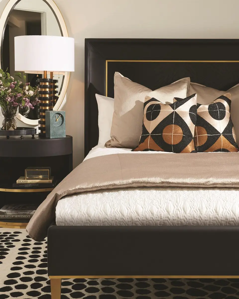 Global Views Ellipse Queen Bed | Thumbnail 4 Global Views Ellipse Queen Bed | Thumbnail 4