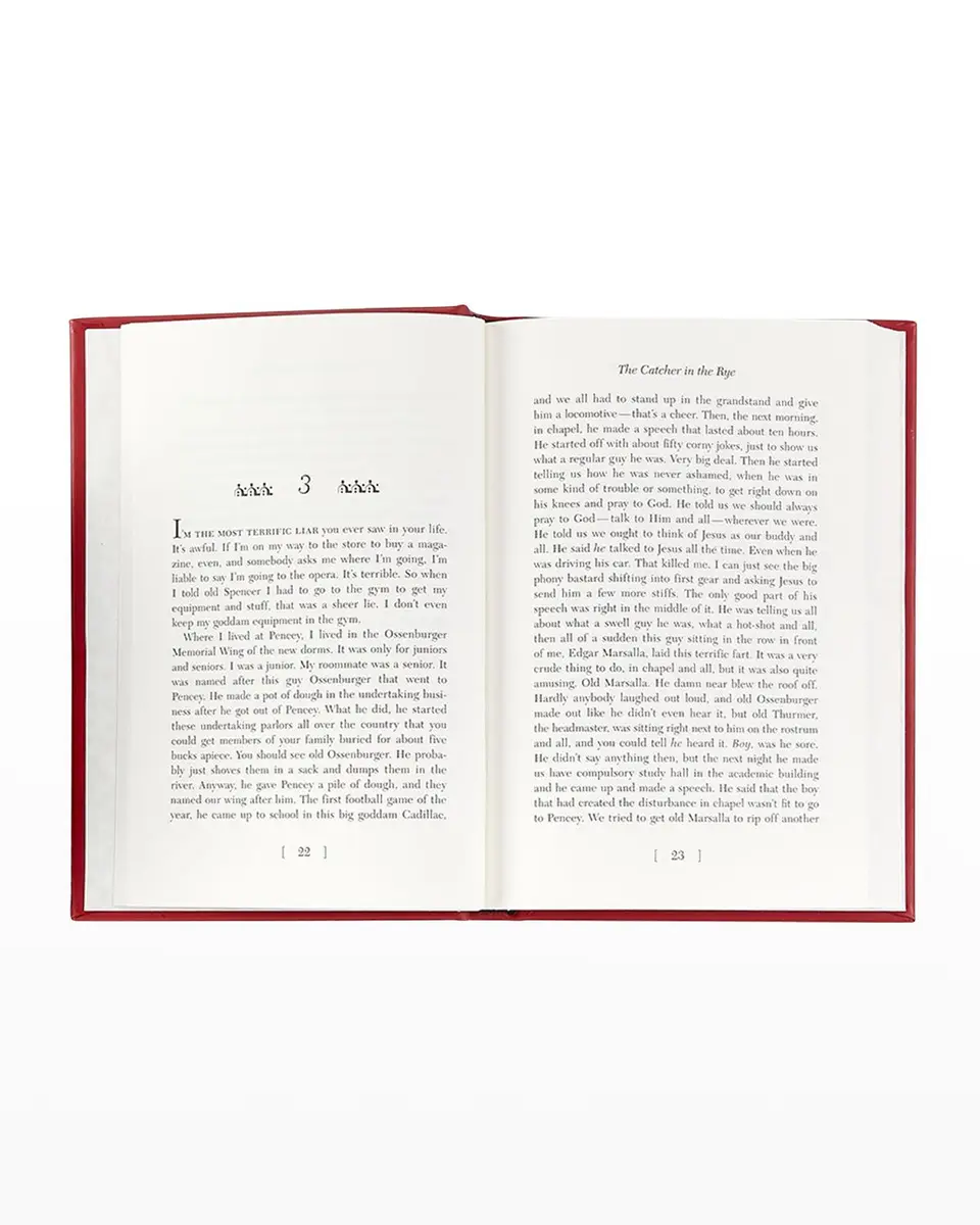 Graphic Image "The Catcher in the Rye" Leather Bound Book by J. D. Salinger | Thumbnail 3 Graphic Image "The Catcher in the Rye" Leather Bound Book by J. D. Salinger | Thumbnail 3