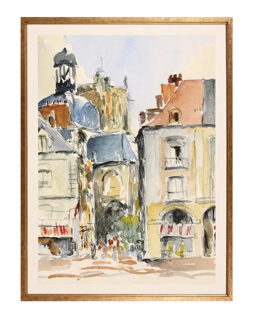 French Town Giclee French Town Giclee