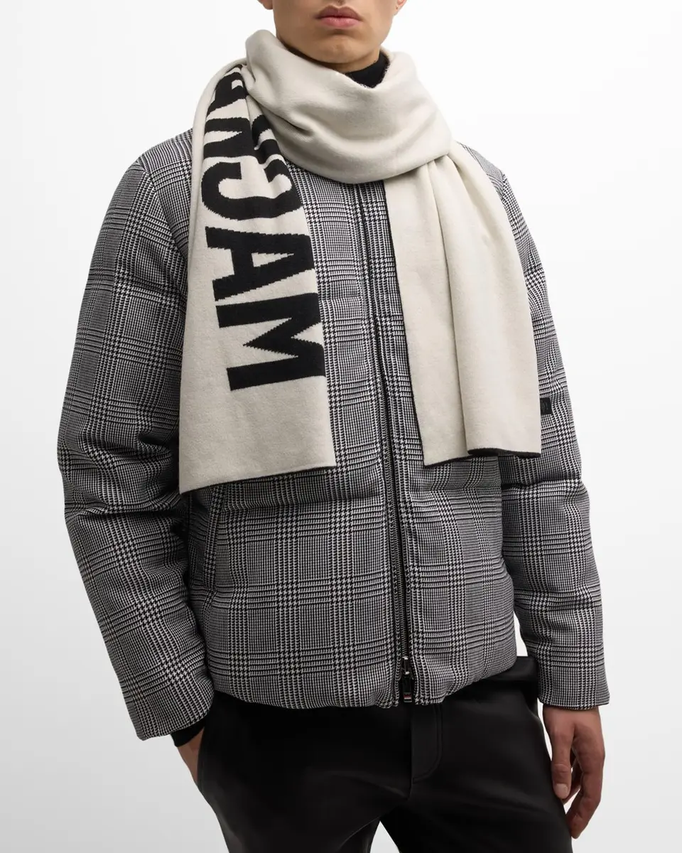 Mackage Men's Reversible Logo Scarf | Thumbnail 3 Mackage Men's Reversible Logo Scarf | Thumbnail 3
