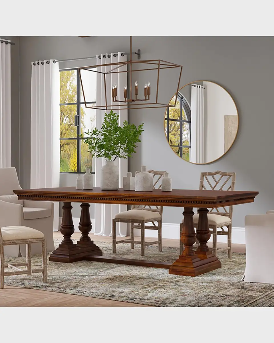 Sarreid Joshua Pedestal Dining Table | Thumbnail 6