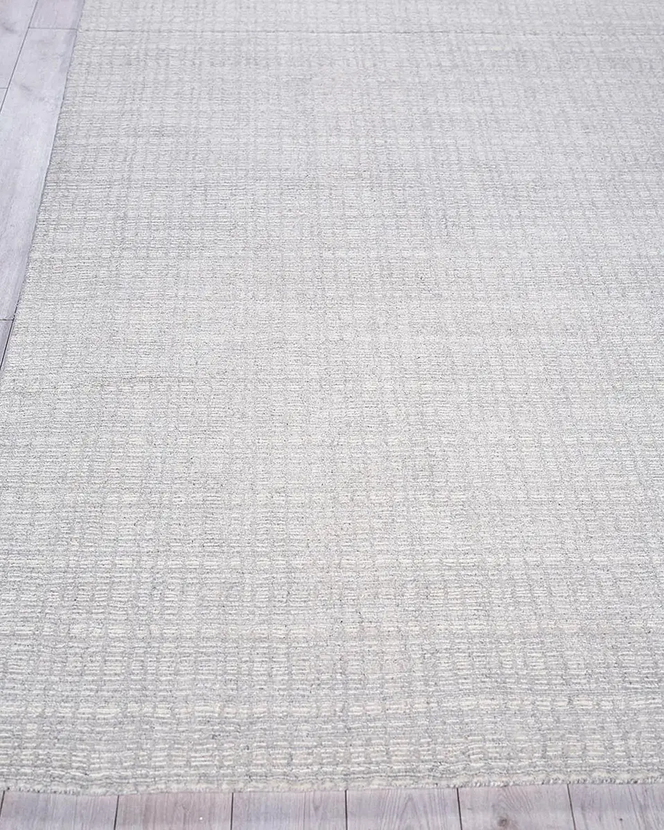Exquisite Rugs Alpine Hand-Loomed Silver & Ivory Rug | Thumbnail 2 Exquisite Rugs Alpine Hand-Loomed Silver & Ivory Rug | Thumbnail 2