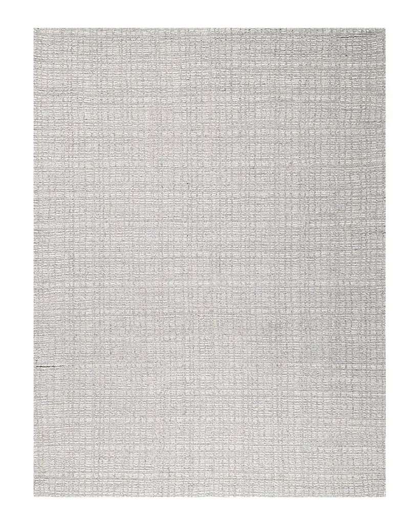 Exquisite Rugs Alpine Hand-Loomed Silver & Ivory Rug