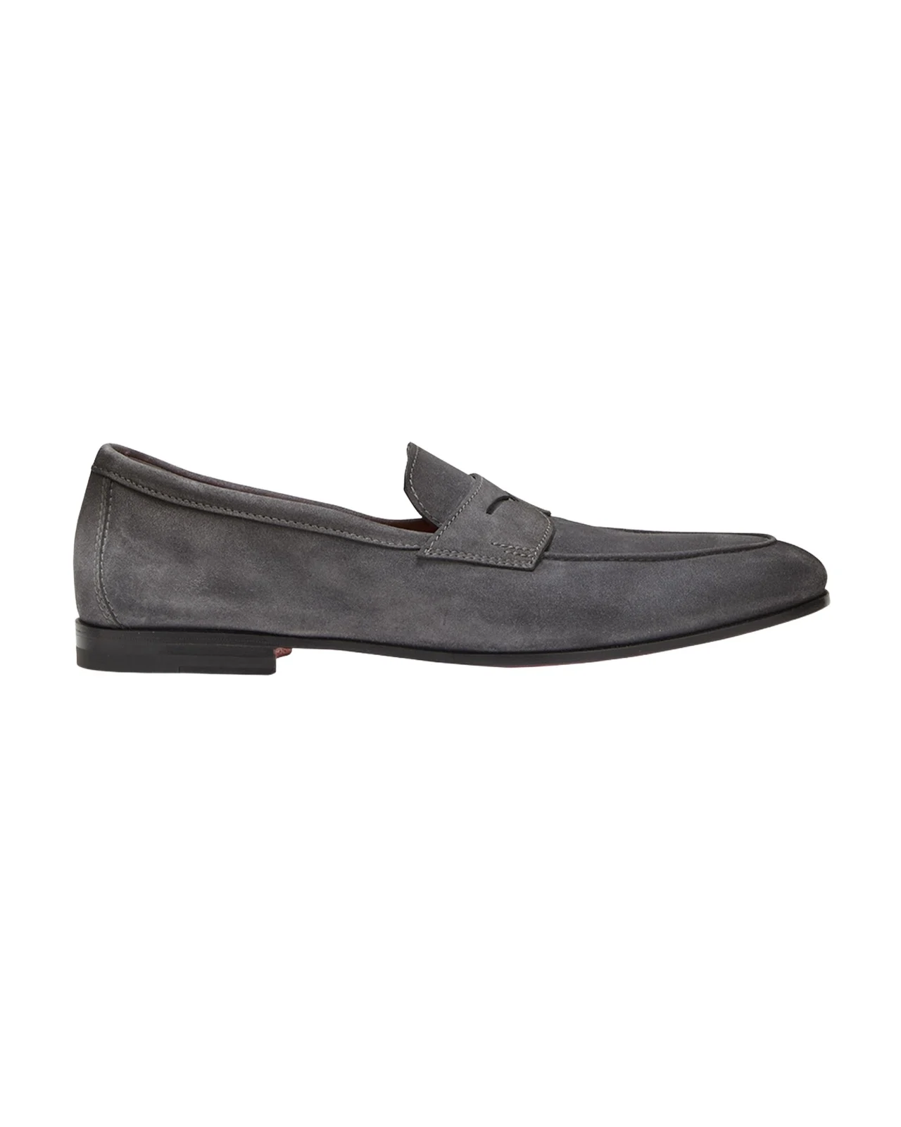 Santoni Men's Carlos Suede Penny Loafers
