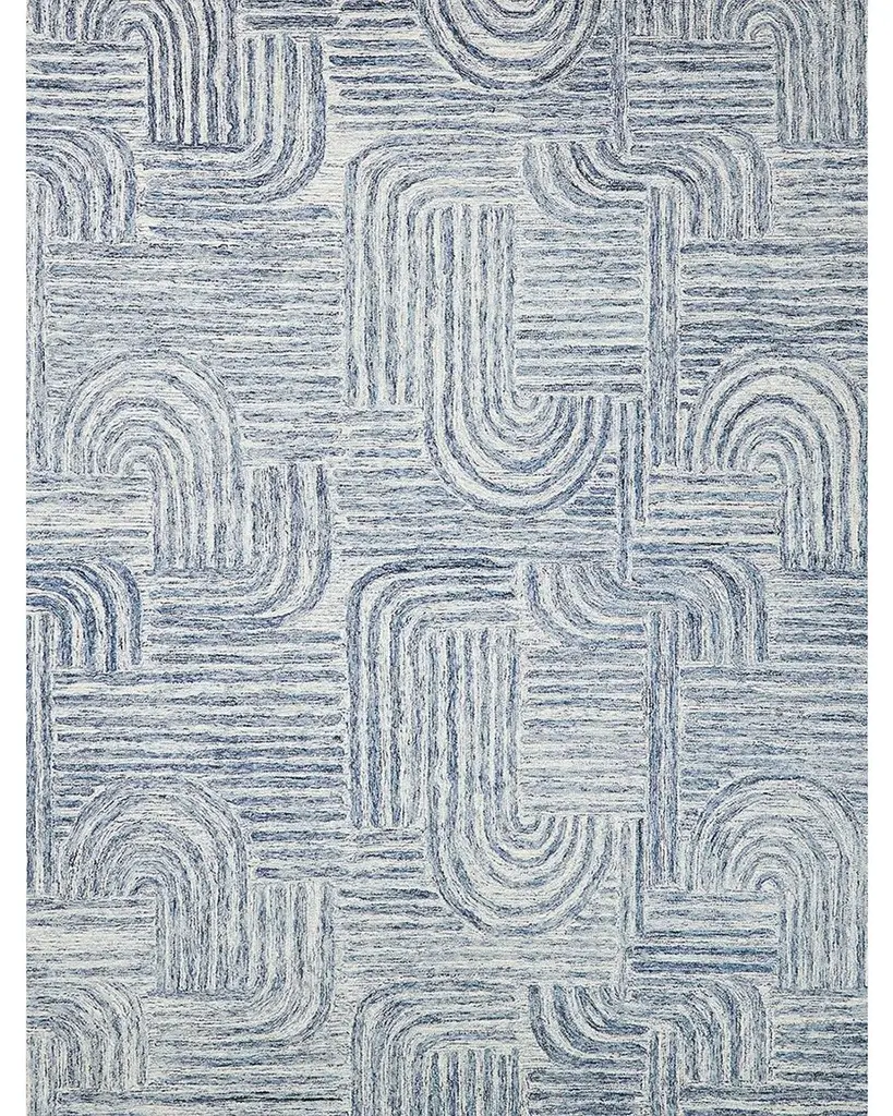 Exquisite Rugs Juno Hand-Tufted Blue/Ivory Rug