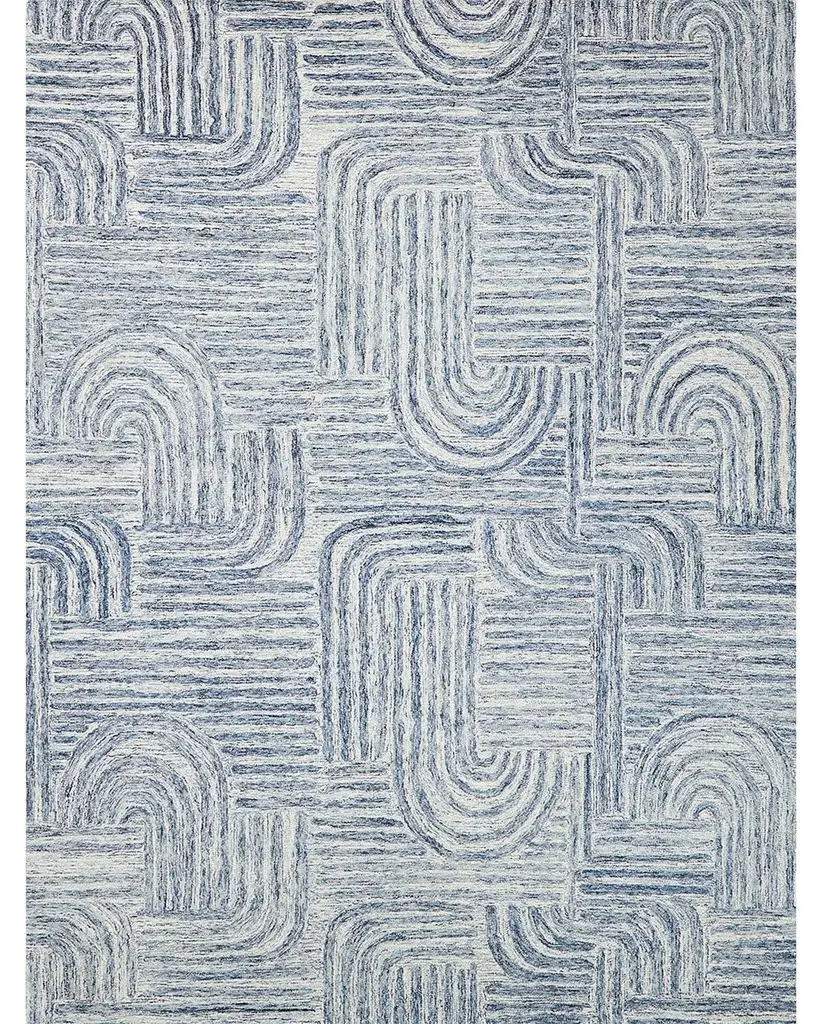 Exquisite Rugs Juno Hand-Tufted Blue/Ivory Rug