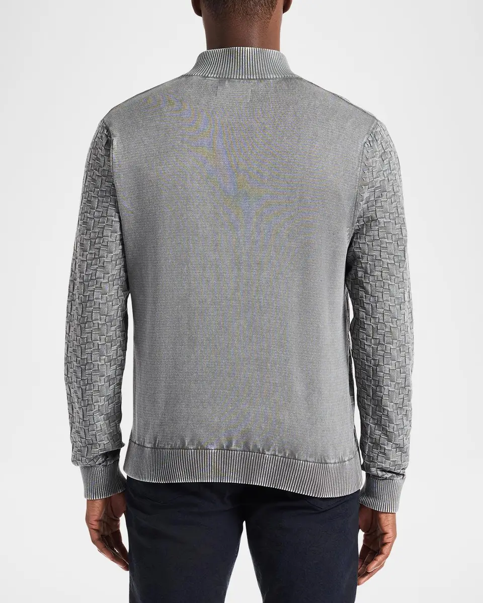 Robert Graham Men's Aubin Jacquard Knit Quarter-Zip Sweater | Thumbnail 3 Robert Graham Men's Aubin Jacquard Knit Quarter-Zip Sweater | Thumbnail 3