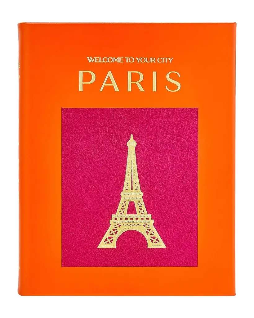 Graphic Image "Trope Paris" Leather-Bound Book, Edited by Sam Landers & Michelle Fitzgerald