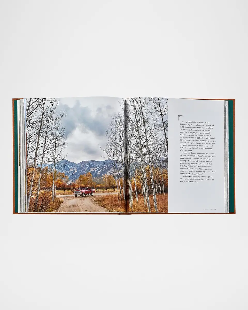 Graphic Image "Mountain Rides" Leather-Bound Book by Johnny Vacay | Thumbnail 4 Graphic Image "Mountain Rides" Leather-Bound Book by Johnny Vacay | Thumbnail 4