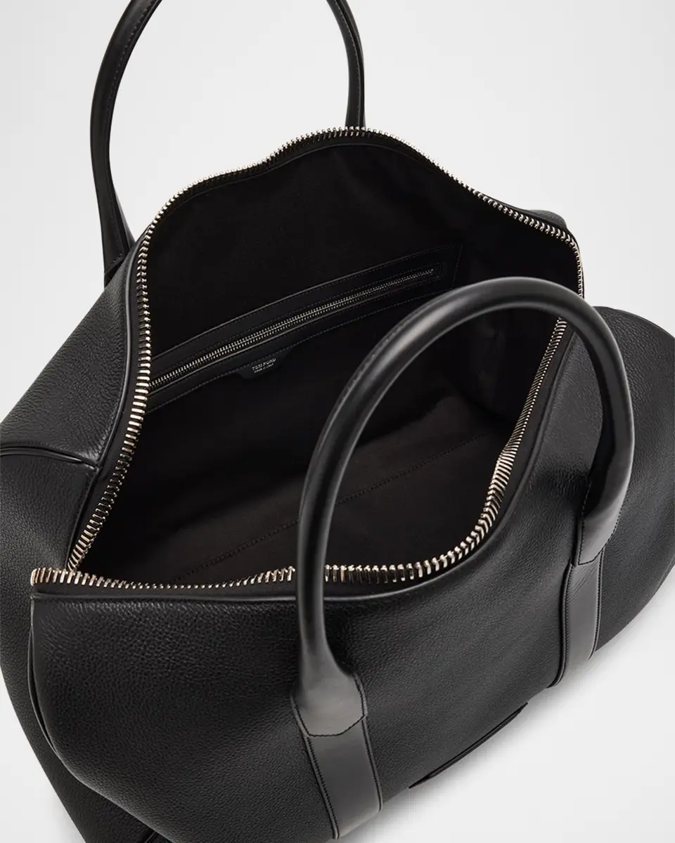 Tom Ford Men's Medium Soft Grain Leather Duffle Bag | Thumbnail 4 Tom Ford Men's Medium Soft Grain Leather Duffle Bag | Thumbnail 4