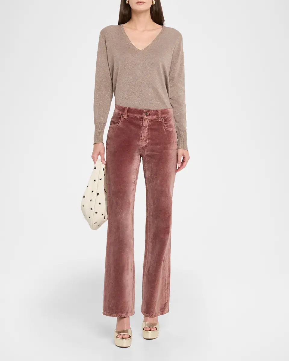 Kobi Halperin Vinny V-Neck Shimmer Knit Sweater | Thumbnail 2 Kobi Halperin Vinny V-Neck Shimmer Knit Sweater | Thumbnail 2
