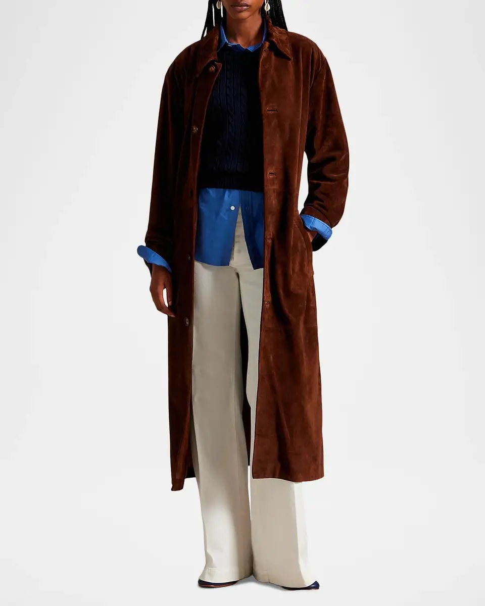 Polo Ralph Lauren Suede Belted Car Coat | Thumbnail 2 Polo Ralph Lauren Suede Belted Car Coat | Thumbnail 2