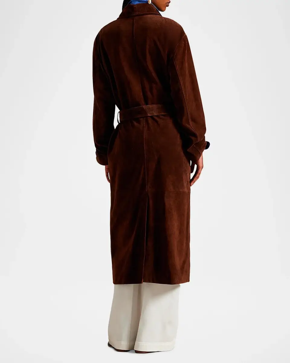 Polo Ralph Lauren Suede Belted Car Coat | Thumbnail 3 Polo Ralph Lauren Suede Belted Car Coat | Thumbnail 3