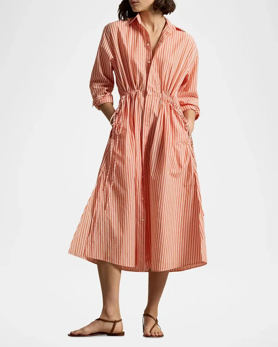 Polo Ralph Lauren Margo Striped Cotton-Linen Shirtdress | Thumbnail 2