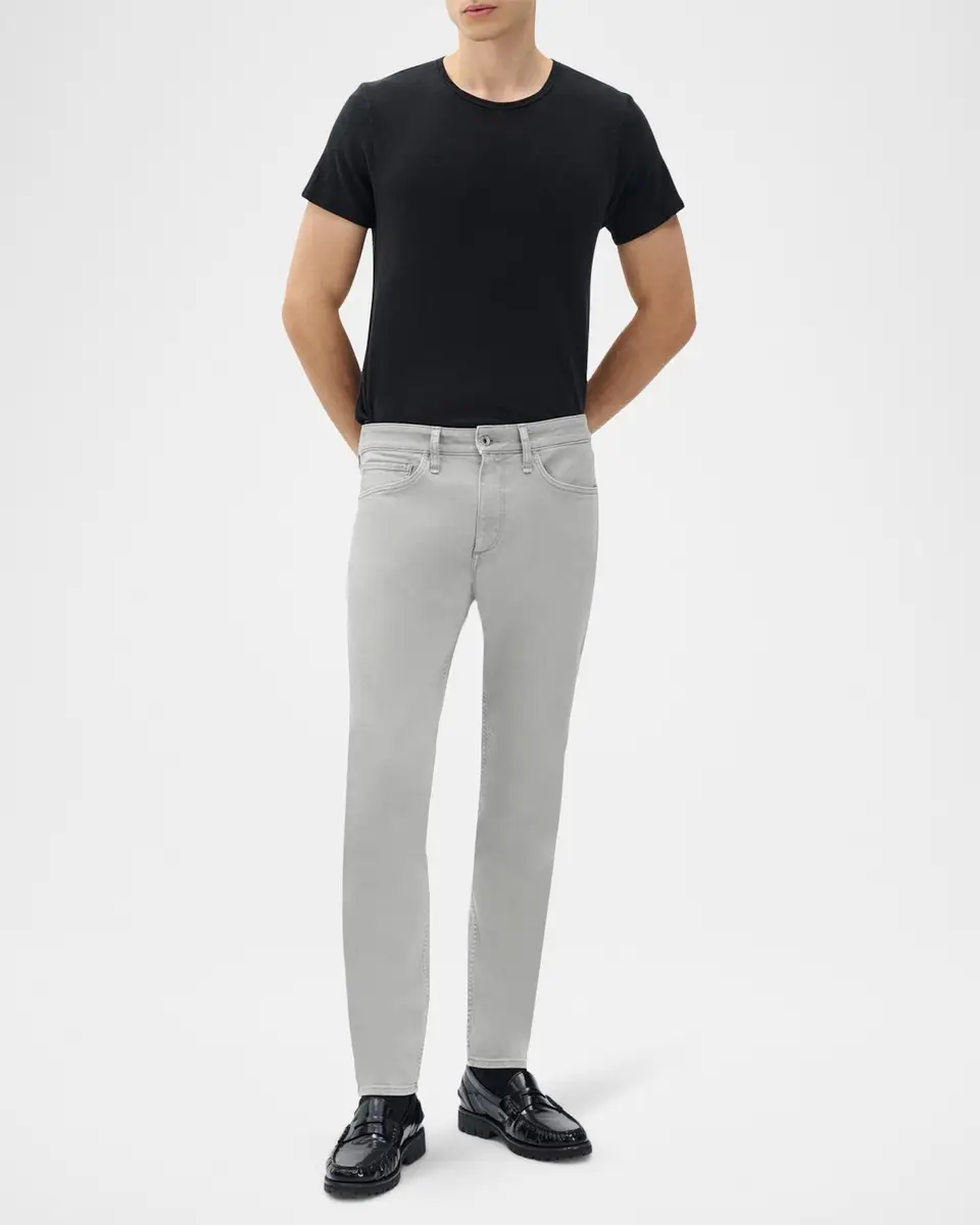 rag & bone Washed Denim Mid-Rise Slim-Leg Jeans | Thumbnail 2 rag & bone Washed Denim Mid-Rise Slim-Leg Jeans | Thumbnail 2