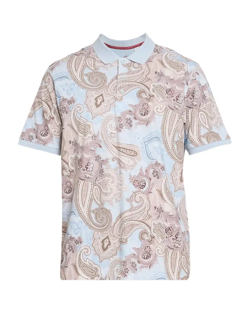 Men's Creswell Paisley Cotton Polo Shirt Men's Creswell Paisley Cotton Polo Shirt